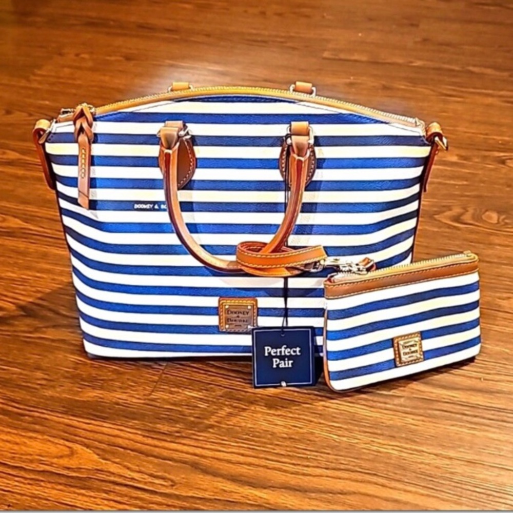 💙NWT Dooney & Bourke Sullivan Satchel & Medium Wristlet